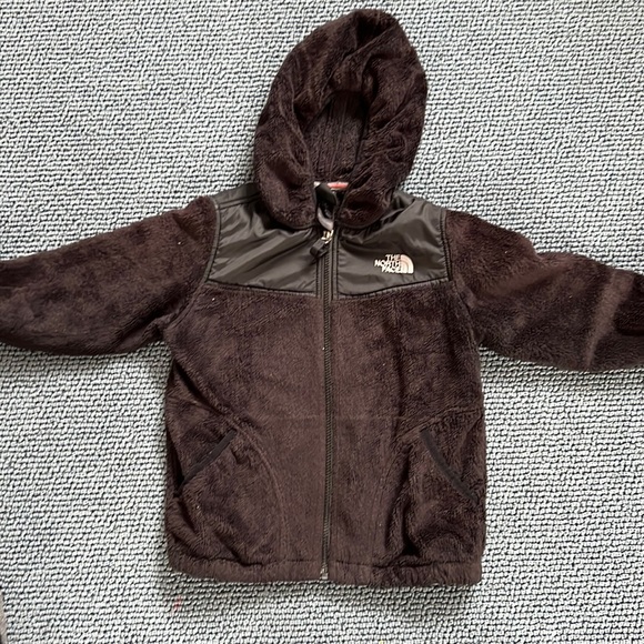 Girls north face fleece w hood size 7/8 - Picture 1 of 3